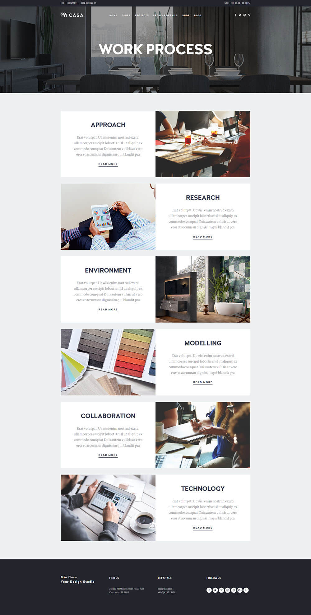 21 Casa Work Process