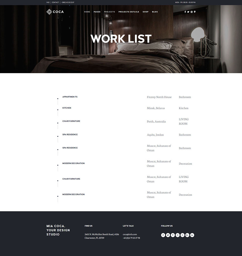 40 Coca Work Timeline List