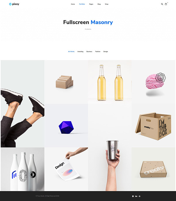 Fullscreen Masony 4 Col